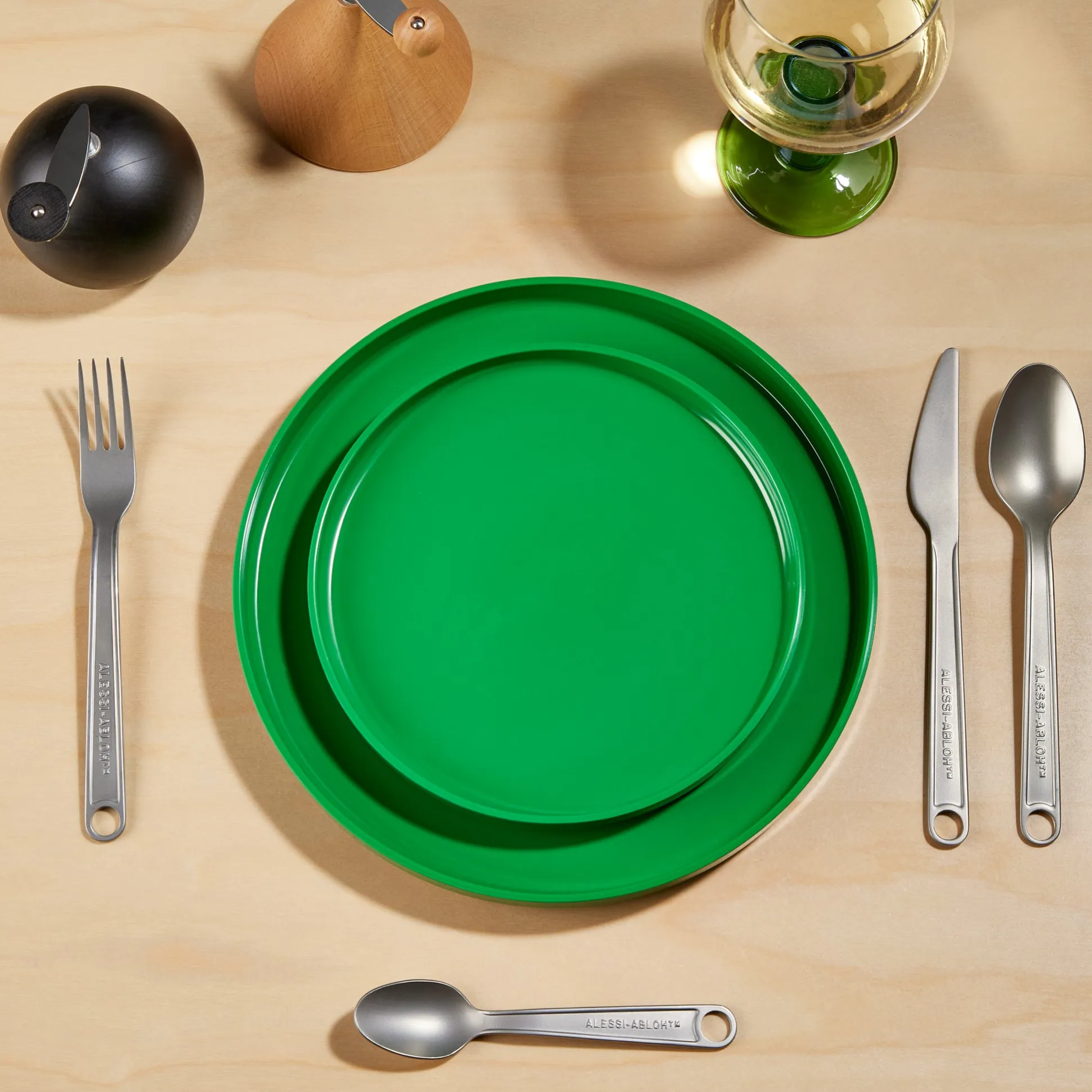 Virgil Abloh Conversational Objects Flatware from Alessi - Set of 4