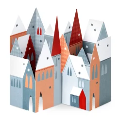 Winter Village Holiday Pop-Up Cards - Set of 8