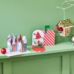 Winter Village Holiday Pop-Up Cards - Set of 8