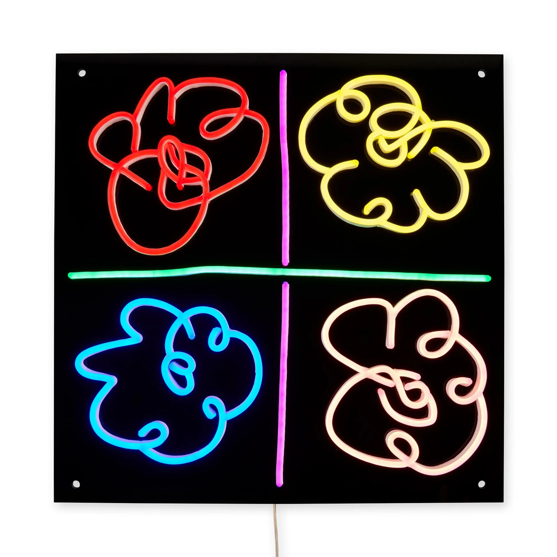 Yellowpop Mickalene Thomas Flowers Neon Sign