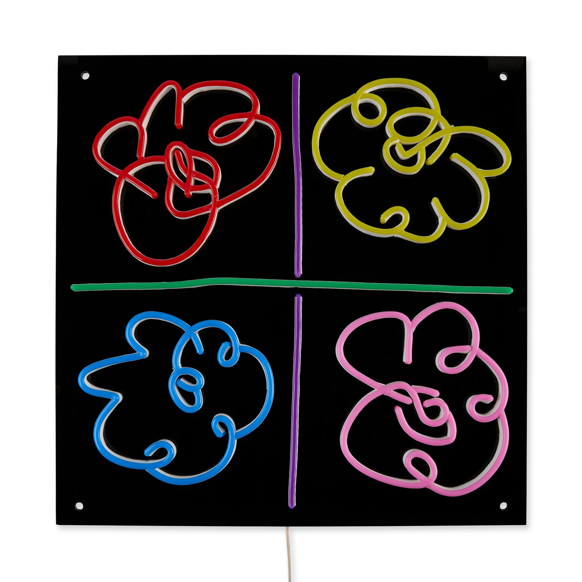 Yellowpop Mickalene Thomas Flowers Neon Sign