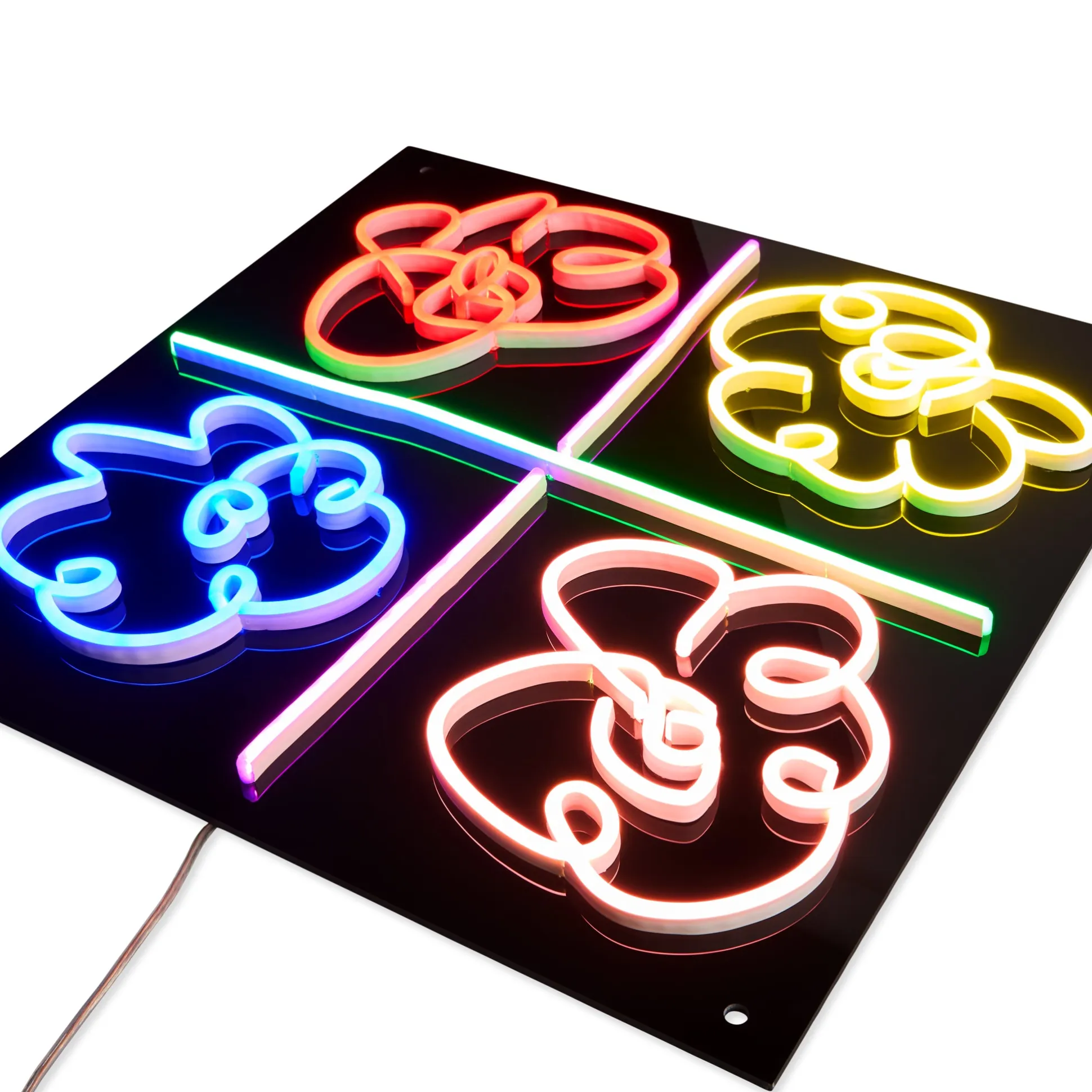 Yellowpop Mickalene Thomas Flowers Neon Sign