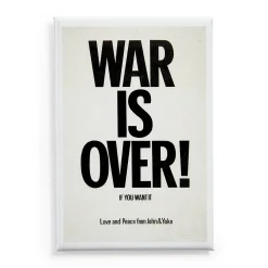 Yoko Ono & John Lennon: WAR IS OVER! Magnet