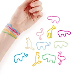 Zoo Animal Rubber Bands - Set of 24